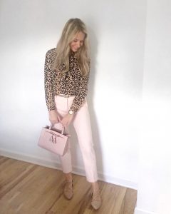 jcrew leopard blouse
