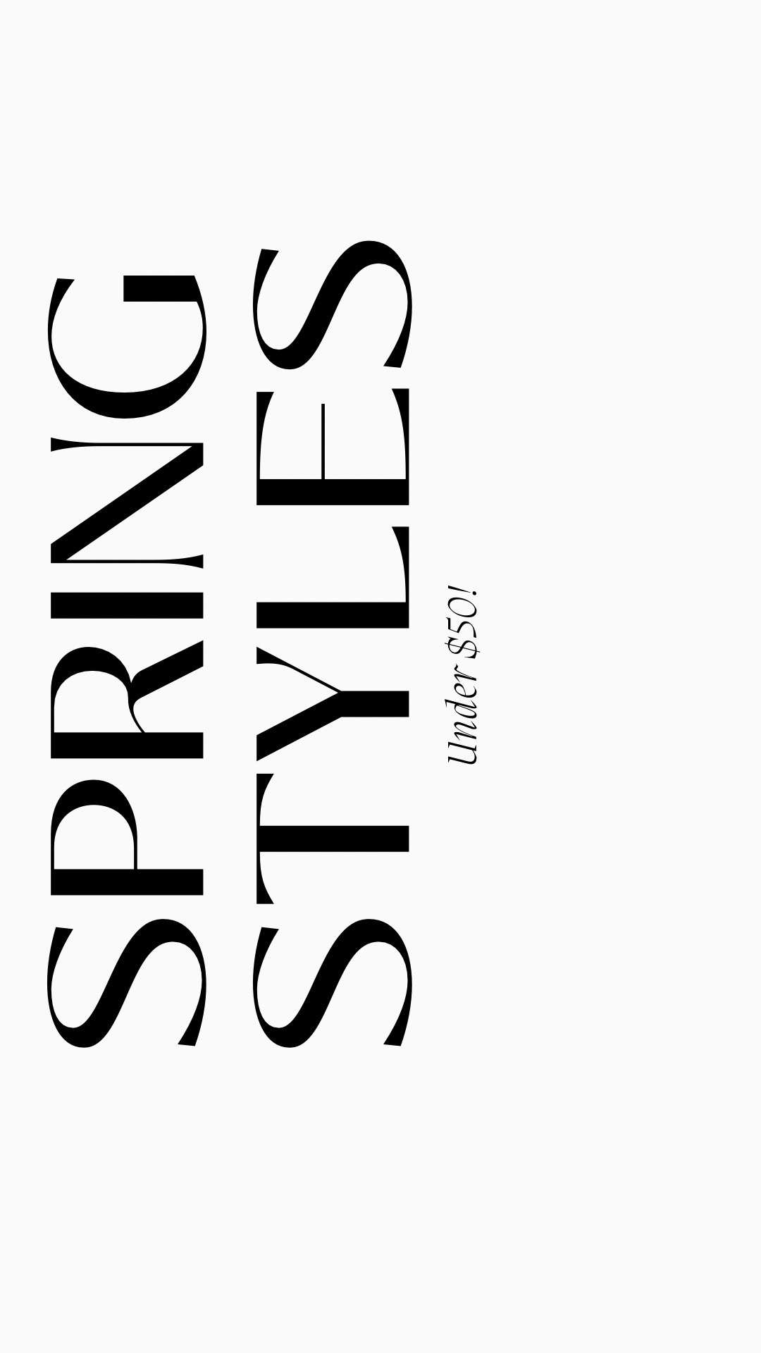 Spring Styles Under $50!